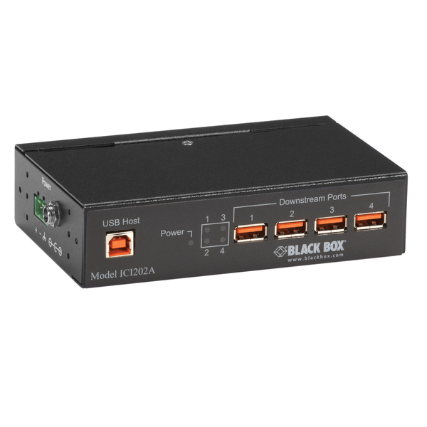 Black Box Industrial Grade Usb Hub, 4 Port w/ Is ICI202A